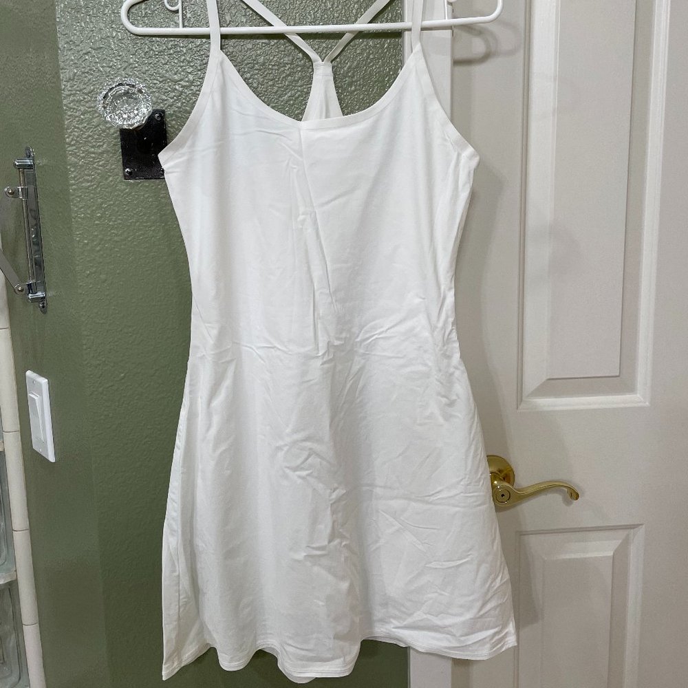 OV Exercise Dress, White, Size S